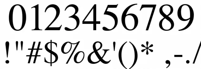 VremyaFWF Font OTHER CHARS