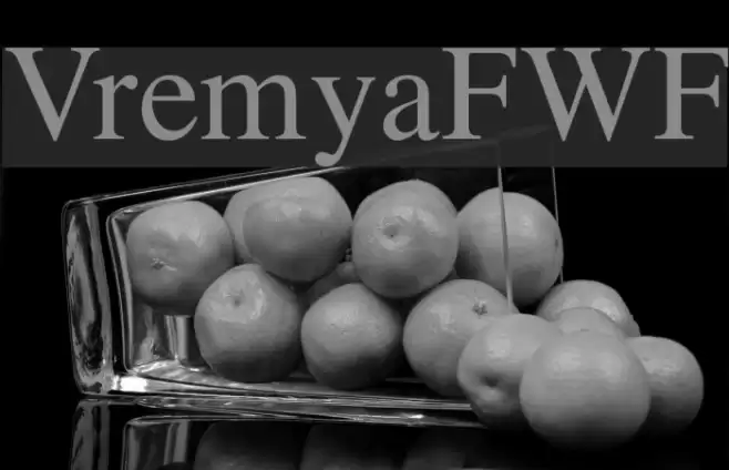 VremyaFWF Font examples