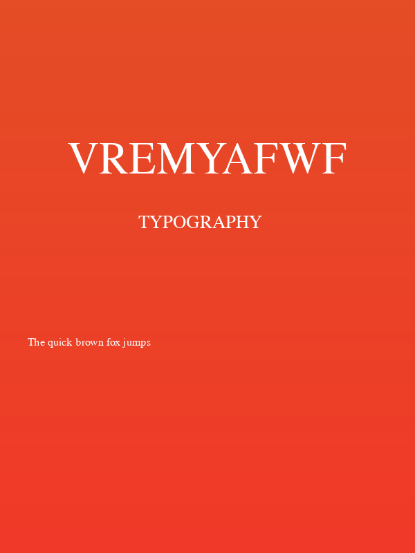VremyaFWF Poster