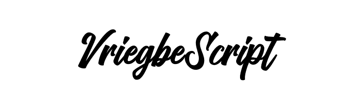 VriegbeScript  Free Fonts Download