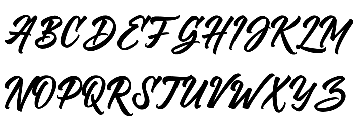 VriegbeScript Caratteri MAIUSCOLE