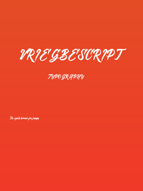 VriegbeScript Poster