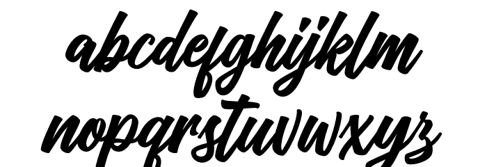 VriegbeScript Caratteri MINUSCOLO