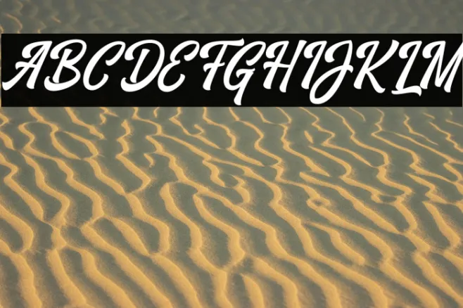 VrindalsScriptDafont Example 2