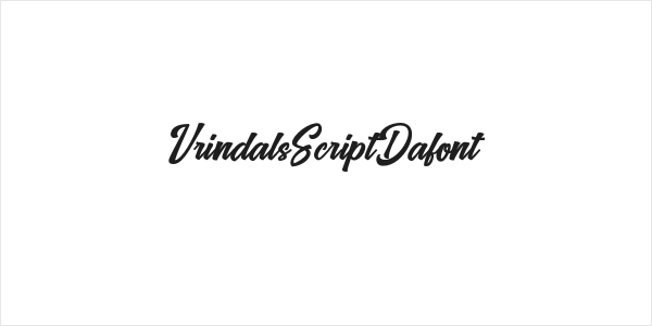 VrindalsScriptDafont Logo