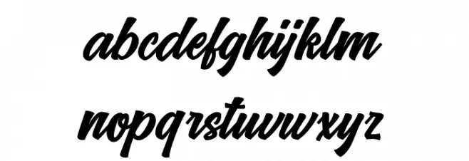 VrindalsScriptDafont Caratteri MINUSCOLO