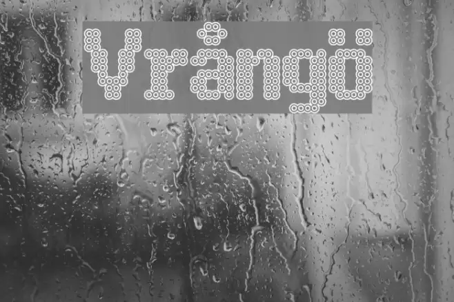 Vrångö Font examples