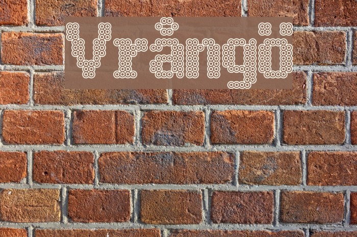 Vrångö Font examples