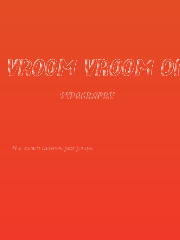 Vroom Vroom Demo Poster