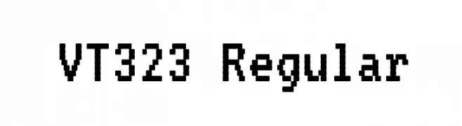 VT323 Regular  フリーフォントのダウンロード