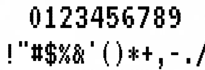 VT323 Regular Font OTHER CHARS