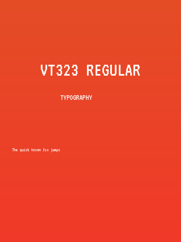 VT323 Regular Poster