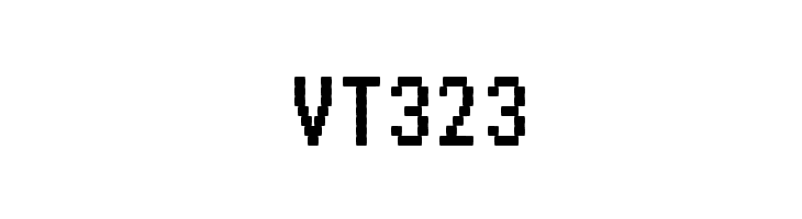 VT323  フリーフォントのダウンロード