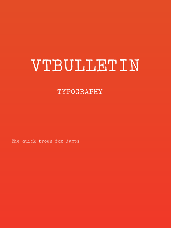 VTBulletin Poster