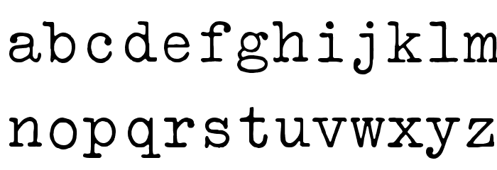 VTBulletin Font LOWERCASE