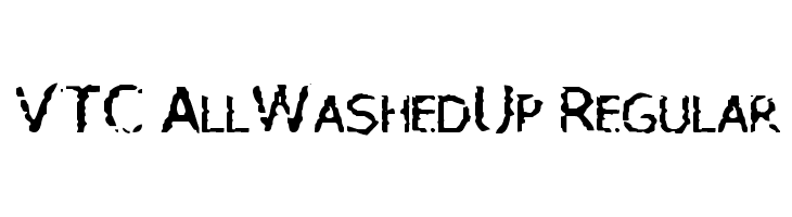 VTC AllWashedUp Regular  Free Fonts Download