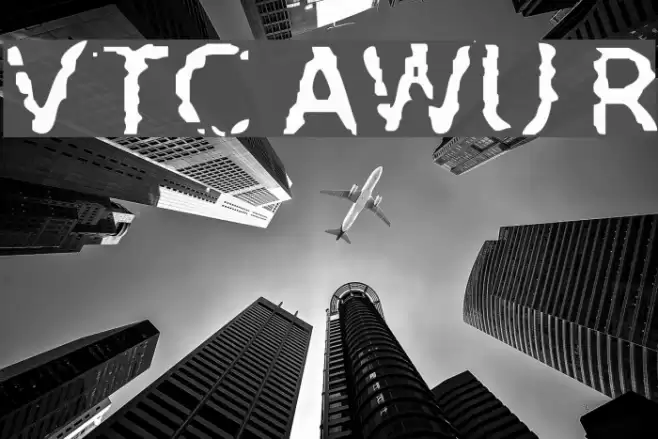 VTC AllWashedUp Regular Font examples