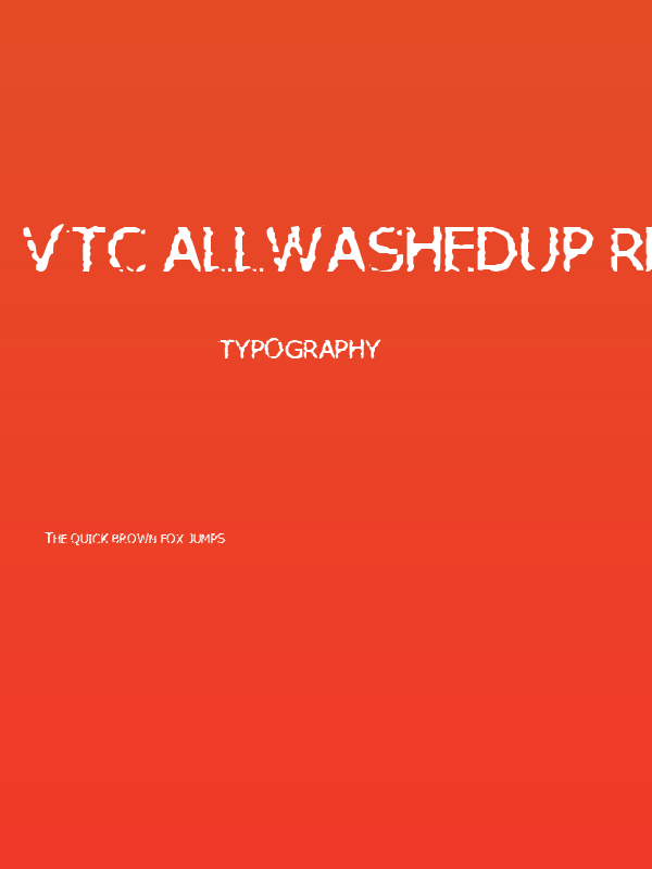 VTC AllWashedUp Regular Poster