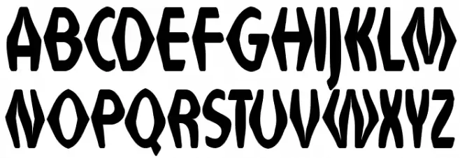 VTC Anglika Bent Regular Schriftart Groß