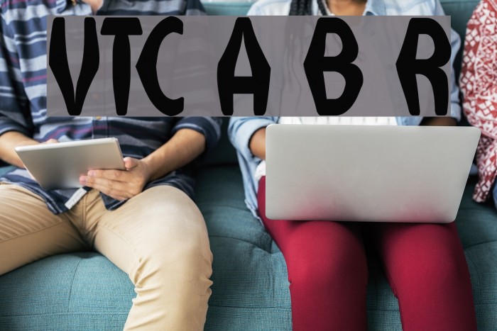 VTC Anglika Bent Regular Font examples
