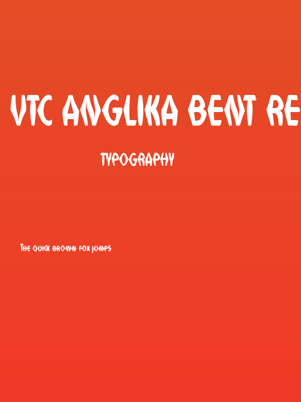 VTC Anglika Bent Regular Poster