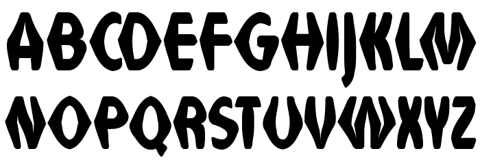 VTC Anglika Bent Regular Font LOWERCASE