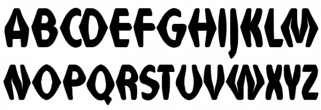 VTC Anglika Bent Regular Caratteri MINUSCOLO