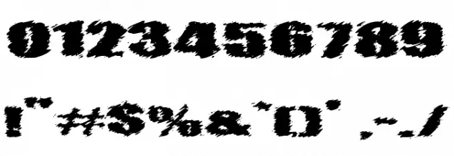 VTC AngoraChik Regular Font OTHER CHARS