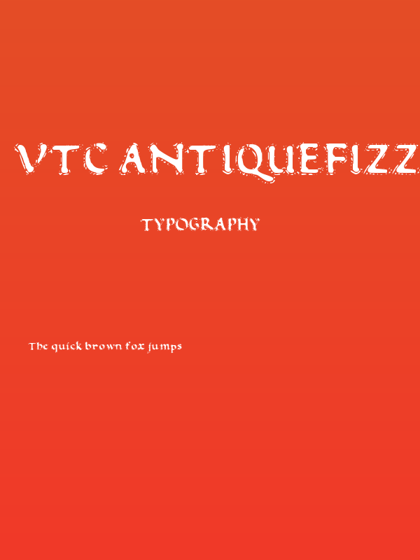 VTC AntiqueFizz Reguar Poster