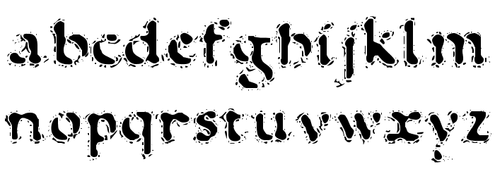 VTC AntiqueFizz Reguar Font LOWERCASE