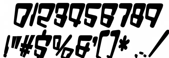 VTC Bad DataTrip Bold Italic Font OTHER CHARS