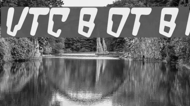 VTC Bad DataTrip Bold Italic Font examples