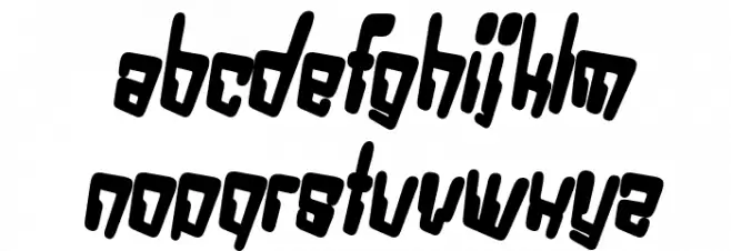 VTC Bad DataTrip Bold Italic Schriftart Kleinbuchstaben