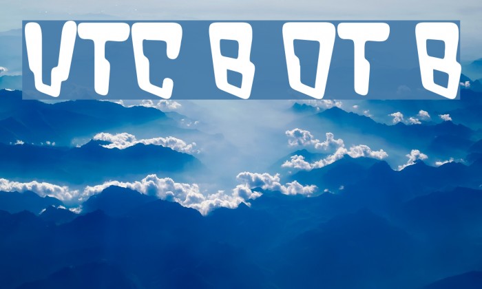 VTC Bad DataTrip Bold لخطوط تنزيل examples