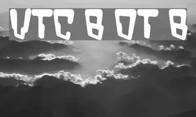 VTC Bad DataTrip Bold خط examples