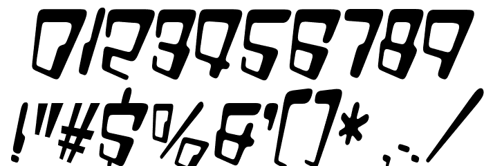 VTC Bad DataTrip Regular Italic フォント その他の文字