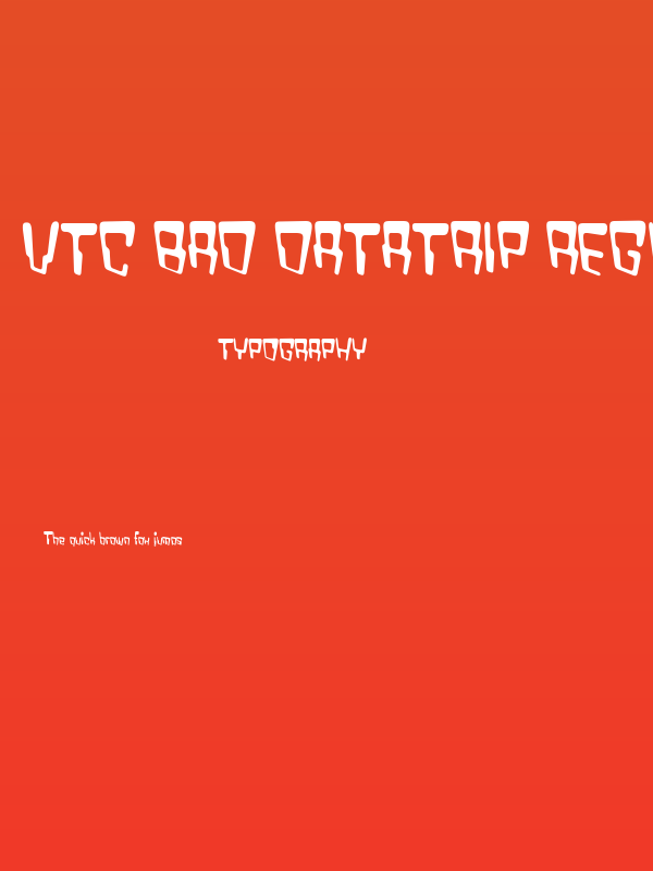 VTC Bad DataTrip Regular Poster