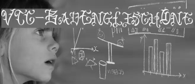 VTC-BadEnglischOne Font examples