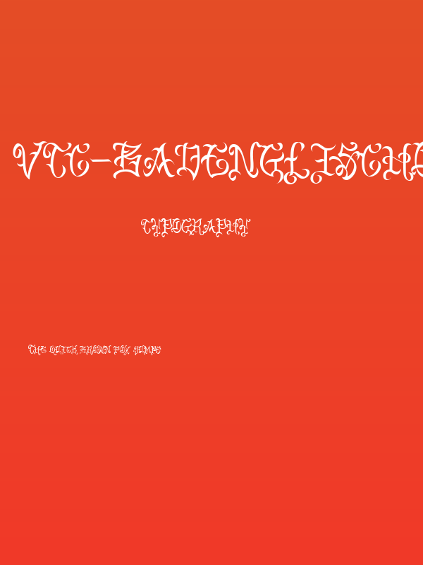 VTC-BadEnglischOne Poster