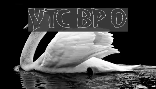 VTC BadPaint Outline Font examples