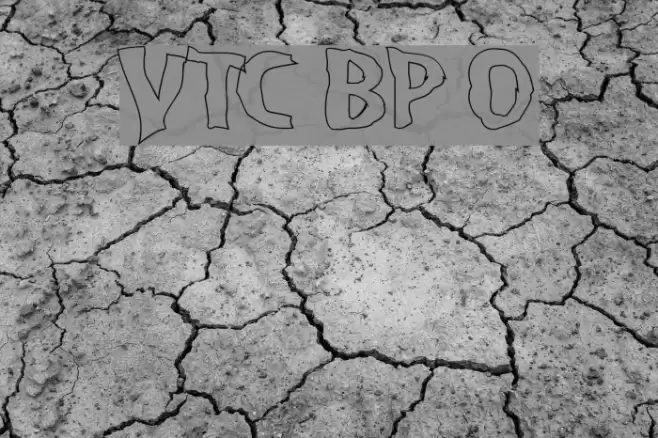 VTC BadPaint Outline Font examples