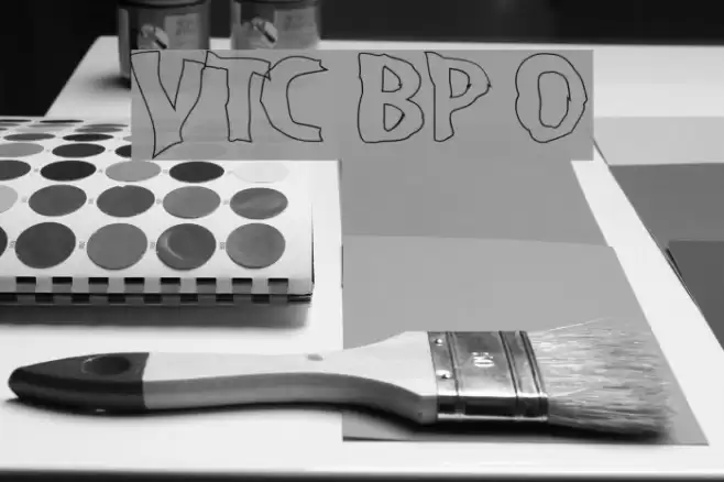 VTC BadPaint Outline Font examples