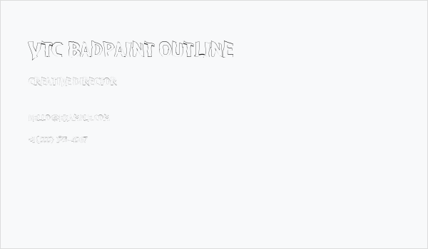 VTC BadPaint Outline Business Card