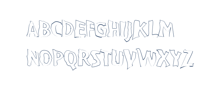 VTC BadPaint Outline Lowercase