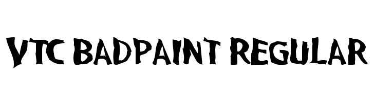 VTC BadPaint Regular  les polices de caractères gratuit tlcharger