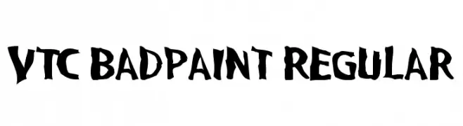 VTC BadPaint Regular  नि: शुल्क फ़ॉन्ट्स डाउनलोड