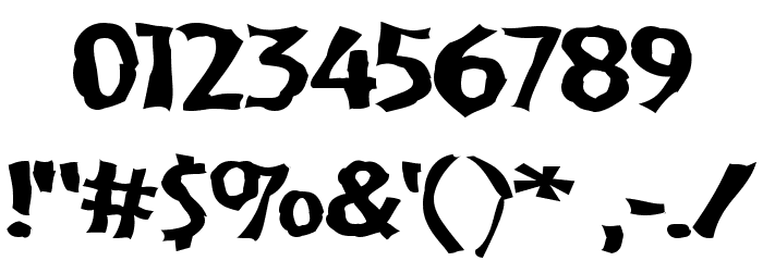 VTC BadPaint Regular Font OTHER CHARS