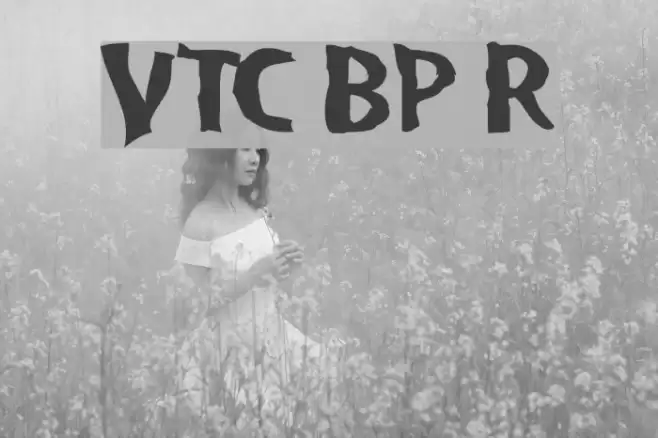 VTC BadPaint Regular Font examples