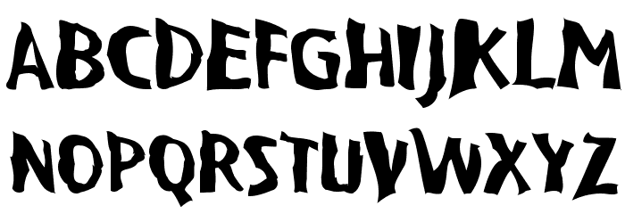 VTC BadPaint Regular Font LOWERCASE
