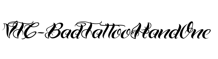 VTC-BadTattooHandOne Font